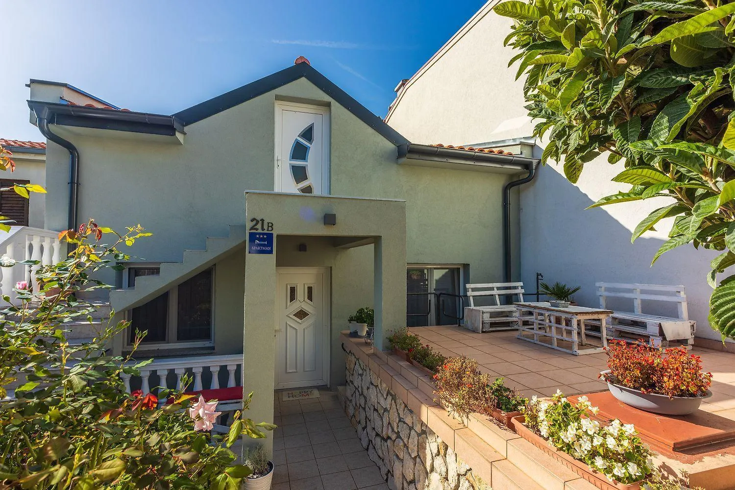 Helles Apartment Mit Meerblick, Espressomaschine, Grillbereich, Waschmaschine Crikvenica